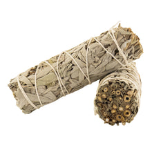 Load image into Gallery viewer, White Sage Smudge Stick 1x4 displayed on a white background - Down to Earth