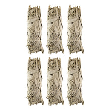 Load image into Gallery viewer, White Sage Smudge Stick 6ct 2x5 displayed on a white background - Down to Earth