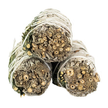Load image into Gallery viewer, White Sage with Rosemary Smudge Stick front side on a white background - Down To Earth