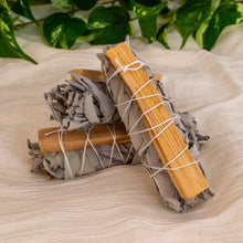 Load image into Gallery viewer, White Sage with Palo Santo Smudge Stick - Down To Earth Home Smudging Wands
