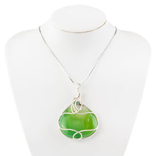 Load image into Gallery viewer, Wire Wrapped Crystal Necklace Green Aventurine Studio photo - Down to Earth