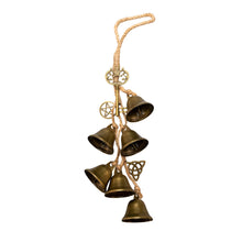 Load image into Gallery viewer, "Studio photograph of a Witch Bells Protection Door Hanger on a white background," - Down to Earth.