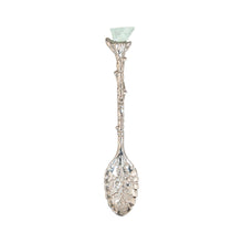 Load image into Gallery viewer, Witch Herb Spoon with Crystal Silver with Green Aventurine - Down to Earth