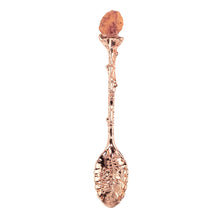 Load image into Gallery viewer, Witch Herb Spoon Rose Gold with Carnelian #2 displayed on a white background - Down to Earth