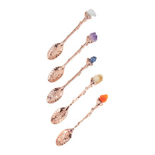 Load image into Gallery viewer, Witch Herb Spoon Rose Gold group photo displayed on a white background - Down to Earth