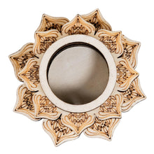 Load image into Gallery viewer, Wooden Crystal Holder on a white background, top-down angle - Down to Earth