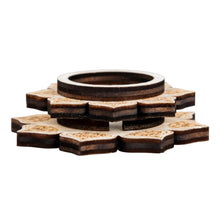 Load image into Gallery viewer, Wooden Crystal Holder on a white background base angle - Down to Earth