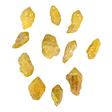 Load image into Gallery viewer, 1 lb of Yellow Quartz Point on a white background - Down To Earth