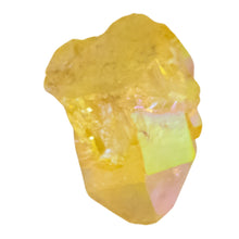 Load image into Gallery viewer, Yellow Aura Quartz Point 1ct on a white background - Down To Earth