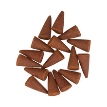Load image into Gallery viewer, Brown incense cones on a white background - Down to Earth