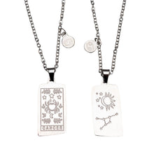 Load image into Gallery viewer, Zodiac Tarot Card & Astrology Necklace