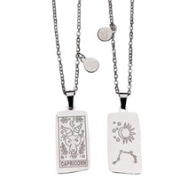 Load image into Gallery viewer, Zodiac Tarot Card & Astrology Necklace