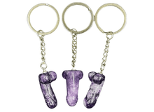 Load image into Gallery viewer, Crystal Phallus Keychain - Down To Earth Co.