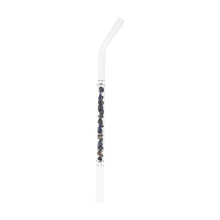 Load image into Gallery viewer, "A clear crystal chip drinking straw against a white background," - Down to Earth.