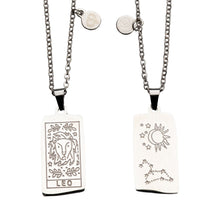 Load image into Gallery viewer, Zodiac Tarot Card & Astrology Necklace