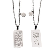 Load image into Gallery viewer, Zodiac Tarot Card & Astrology Necklace