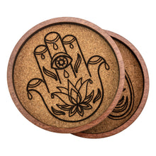 Load image into Gallery viewer, Boho Coaster group photo with coasters stacked on a white background studio photo - Down to Earth