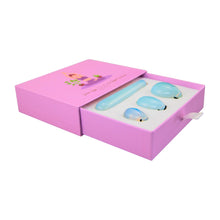 Load image into Gallery viewer, "Left-side view of an open opalite yoni egg set," - Down to Earth.