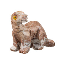 Load image into Gallery viewer, "Side angle of a stone sculpture brontosaurus," - Down to Earth.