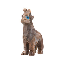 Load image into Gallery viewer, "Small stone sculpture of a giraffe with blue eyes," - Down to Earth.