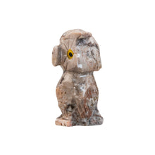 Load image into Gallery viewer, "Left side of a small stone sculpture in the shape of an owl," - Down to Earth.