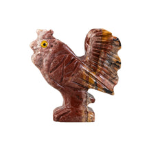 Load image into Gallery viewer, "Left side of a stone figurine rooster against a white background," - Down to Earth.