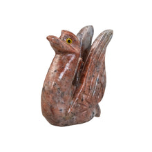 Load image into Gallery viewer, "Left side of a marbled stone-carved figurine in the shape of a swan," - Down to Earth.