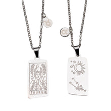 Load image into Gallery viewer, Zodiac Tarot Card & Astrology Necklace