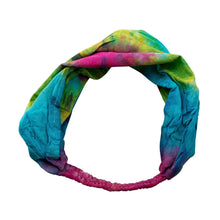 Load image into Gallery viewer, "Thread Heads Tie-Dye Headband on a white background," - Down to Earth.