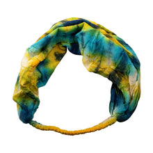 Load image into Gallery viewer, "Thread Heads Tie-Dye Headband on a white background," - Down to Earth.