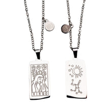 Load image into Gallery viewer, Zodiac Tarot Card & Astrology Necklace