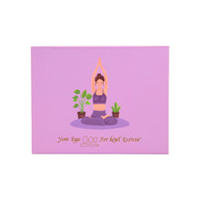Load image into Gallery viewer, "Light pink box with a design of a woman in a yoga pose, featuring text about 'Yoni Eggs' for Kegel exercise," - Down to Earth.