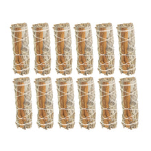 Load image into Gallery viewer, 12pk White Sage w/Cinnamon Smudge Stick on a white background - Down To Earth
