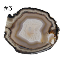 Load image into Gallery viewer, #3 Premiere Large Agate Slice on a white background - Down To Earth
