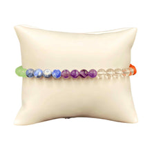 Load image into Gallery viewer, 7 Chakra 6mm Crystal Bracelet - Down To Earth
