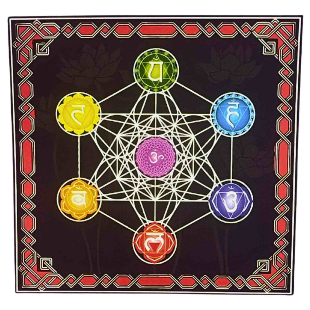 7 Chakra Altar Cloth - Down To Earth