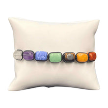 Load image into Gallery viewer, 7 Chakra Shamballa Bracelet on Pillow - Down To Earth
