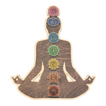Load image into Gallery viewer, 7 Chakra Wall Decor front facing on a white background - Down To Earth
