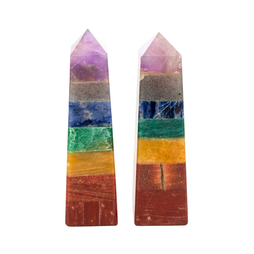 7 Chakra Obelisks - Down To Earth