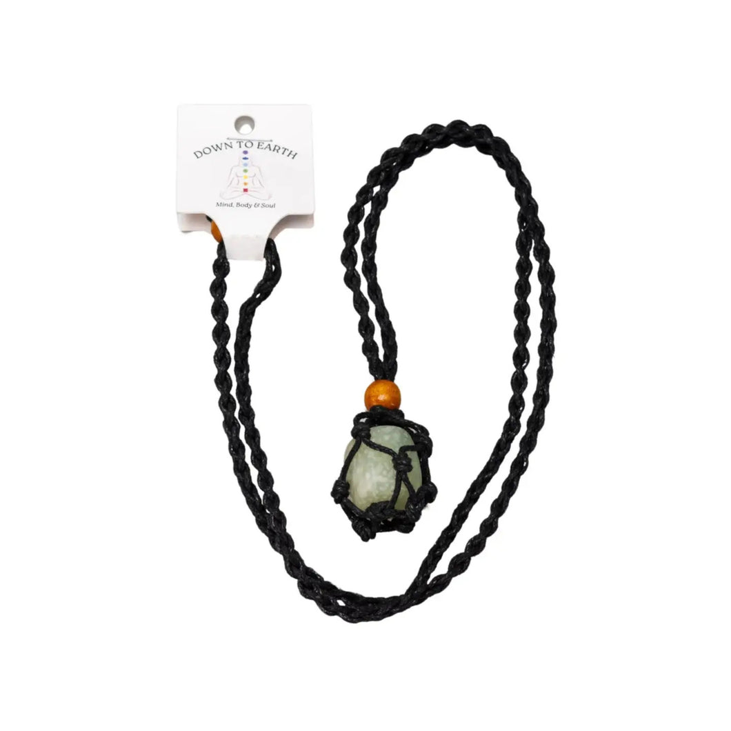 Black Adjustable Crystal Necklace Holder Cord - Down To Earth