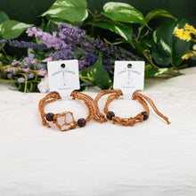 Load image into Gallery viewer, Brown Adjustable Crystal Holder Bracelet - Down To Earth
