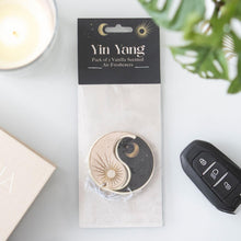 Load image into Gallery viewer, Vanilla Yin Yang Air Freshener styled photo - Down to Earth
