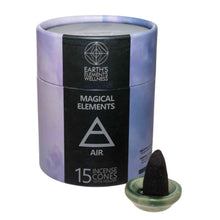 Load image into Gallery viewer, Air Lavender &amp; Rosemary Magical Elements Incense Cones - Down To Earth
