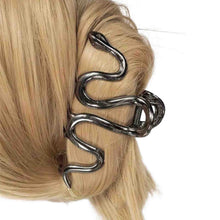 Load image into Gallery viewer, Alloy Snake Hair Claw Clip in Hair - Down To Earth
