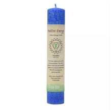 Load image into Gallery viewer, Aloha Bay Throat Chakra Pillar Candle: Positive Energy - Down To Earth
