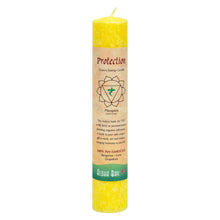 Load image into Gallery viewer, Aloha Bay Solar Plexus Chakra Pillar Candle: Protection - Down To Earth
