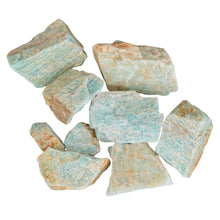 Load image into Gallery viewer, Raw Amazonite on a white background - Down To Earth
