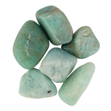 Load image into Gallery viewer, Amazonite Tumbled on a white background - Down to Earth
