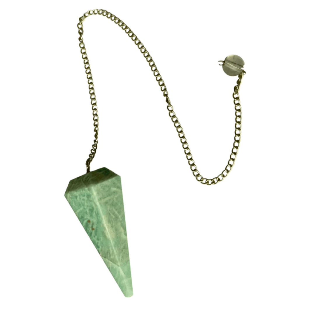 Amazonite Faceted Pendulum - Down To Earth