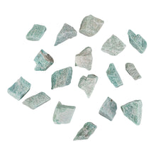 Load image into Gallery viewer, Amazonite Raw 1lb top down on a white background - Down To Earth
